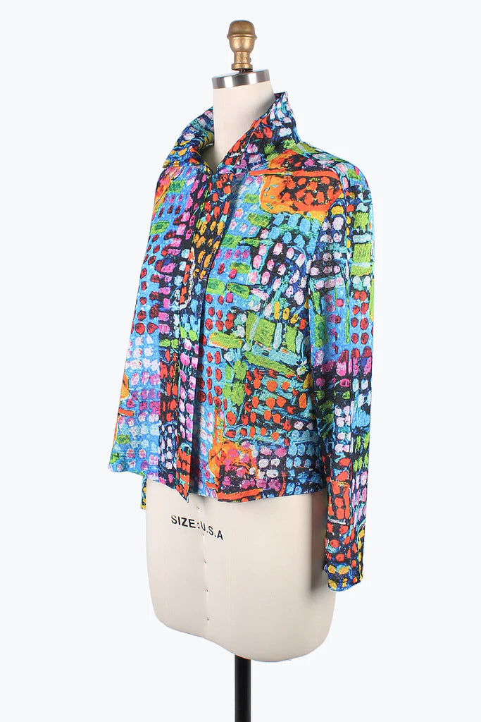 DAMEE COLOR DOT ART HEX MESH TWIN SET - 31427- MLT