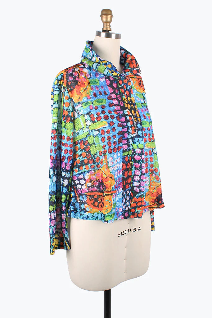 DAMEE COLOR DOT ART HEX MESH TWIN SET - 31427- MLT