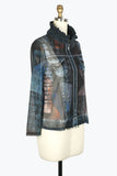 DAMEE ART OF MUSIC DENIM MESH TWIN SET - 31429 - BRN