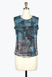 DAMEE ART OF MUSIC DENIM MESH TWIN SET - 31429 - BRN