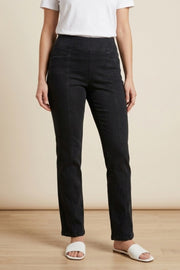 Habitat Stonewash Cotton Spandex Seamed Pocket Pant - 31561 - BLACK