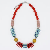SYLCA Vivid Multi Color Marcella Statement Necklace