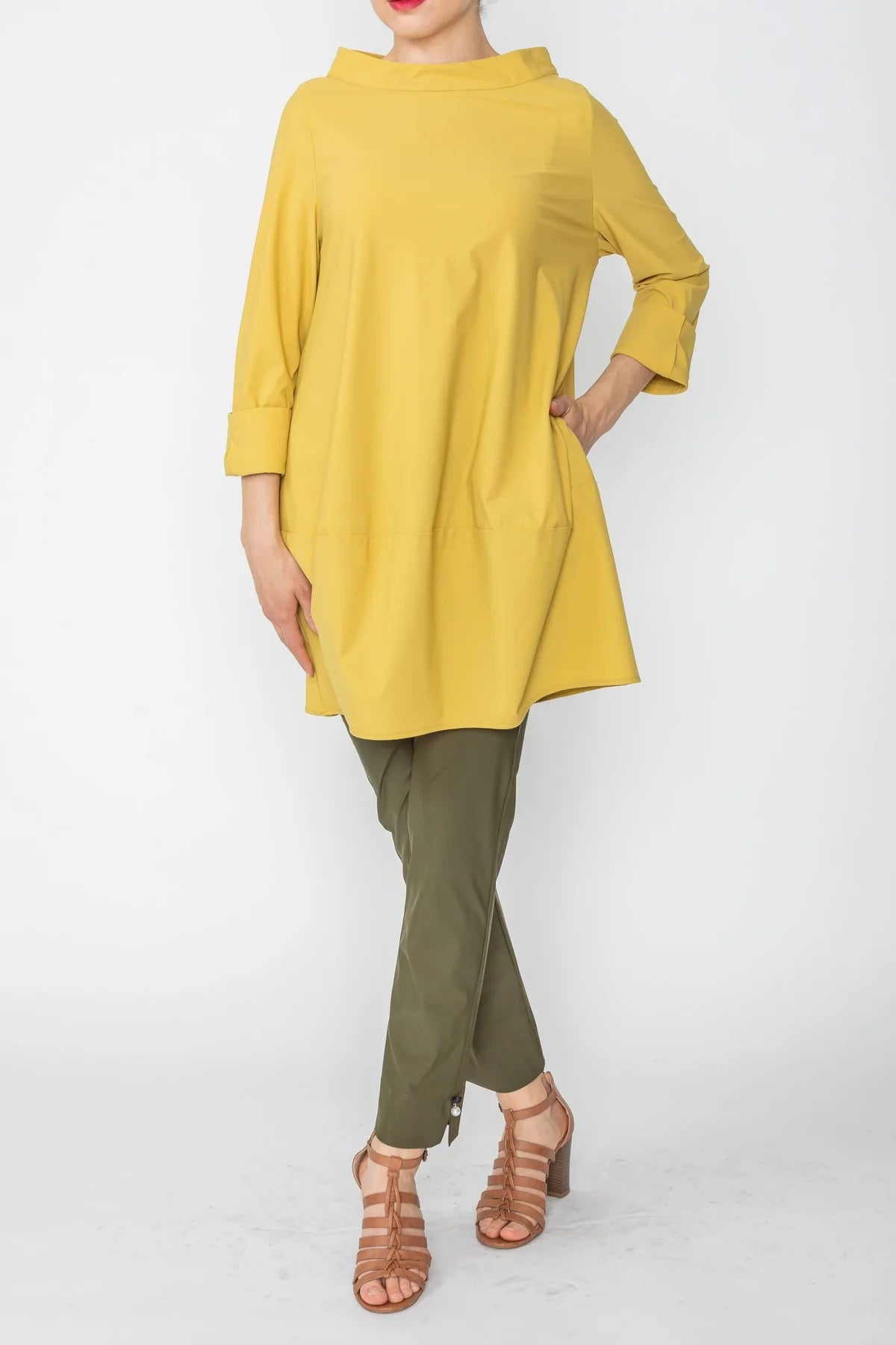 IC COLLECTION Top- 3226T- MUSTARD