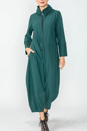 IC COLLECTION Jumpsuit- 3297JS- HUNTER GREEN