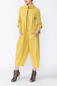 IC COLLECTION Jumpsuit- 3297JS- MUSTARD