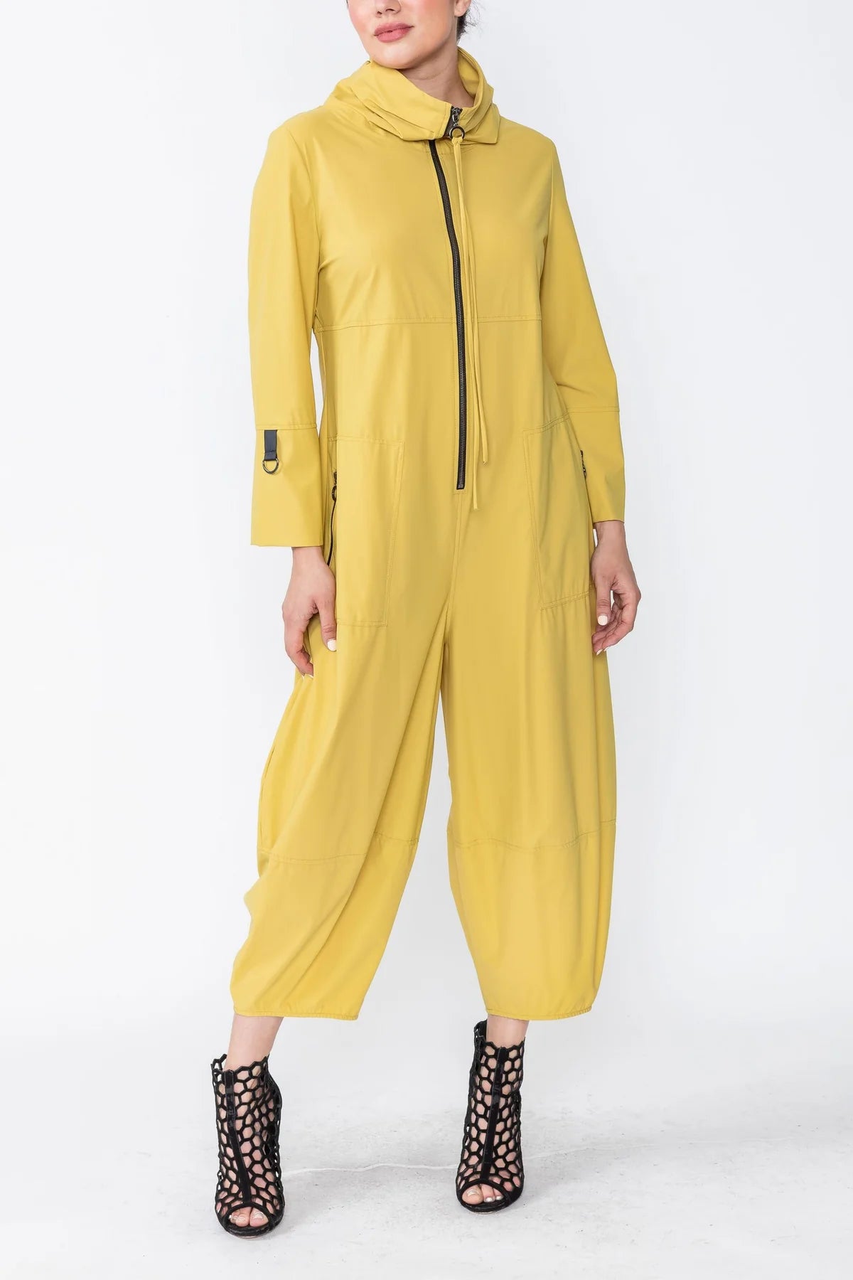IC COLLECTION Jumpsuit- 3297JS- MUSTARD