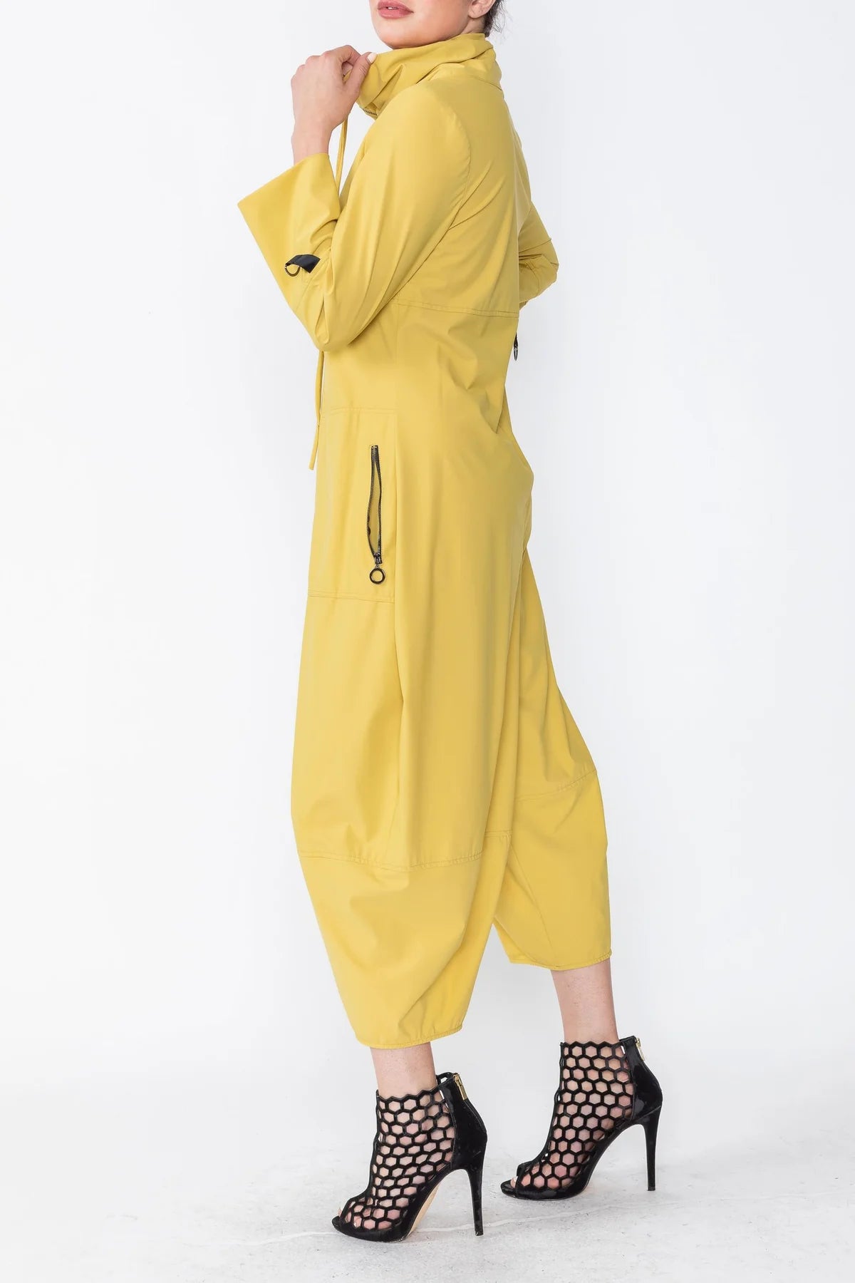 IC COLLECTION Jumpsuit- 3297JS- MUSTARD