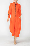 IC COLLECTION Jumpsuit- 3297JS- ORANGE