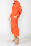 IC COLLECTION Jumpsuit- 3297JS- ORANGE