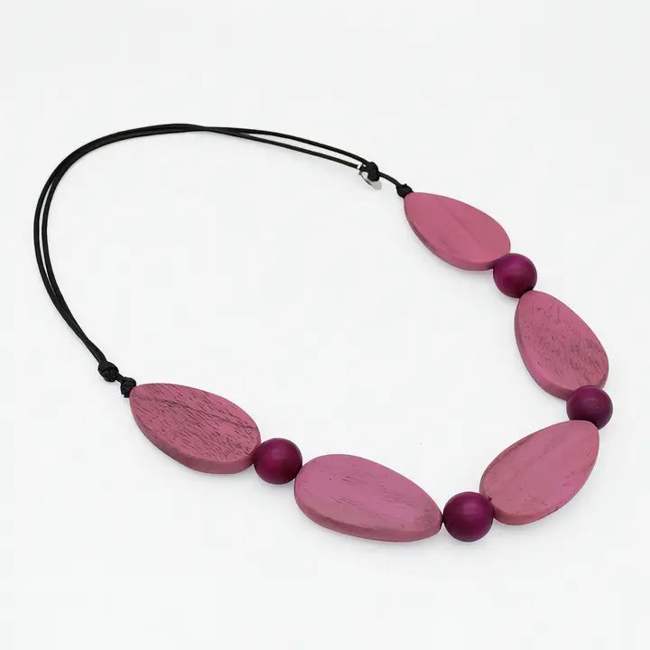 SYLCA Freya Pink Colorful Necklace - SD26N08 - PINK