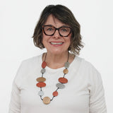 SYLCA Bronze Journi Wood Bead Necklace