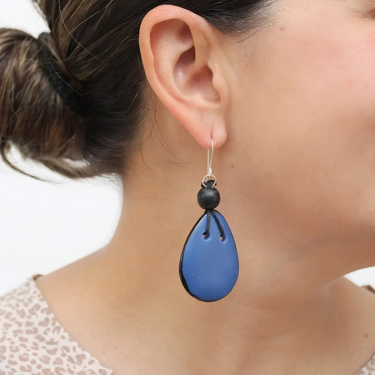 SYLCA Blue Petal Pop Resin Earrings - SD26E13 - BLUE