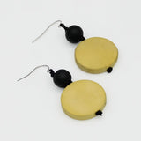 SYLCA Chartreuse Wood Earrings