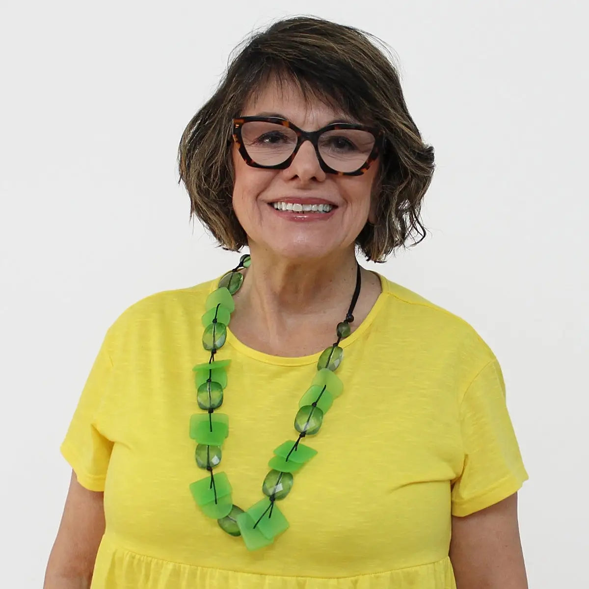 SYLCA Green Kalea Necklace - LS23N06 - GREEN