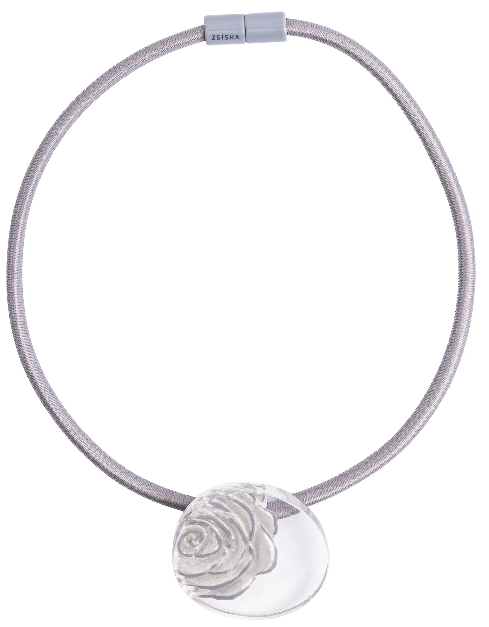 ZSISKA Rosette Necklace - SILVER
