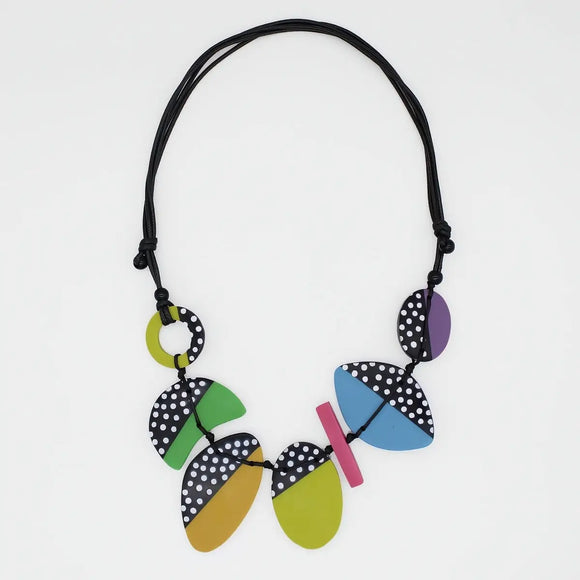SYLCA Multi-Color Polka Dot Inez Necklace