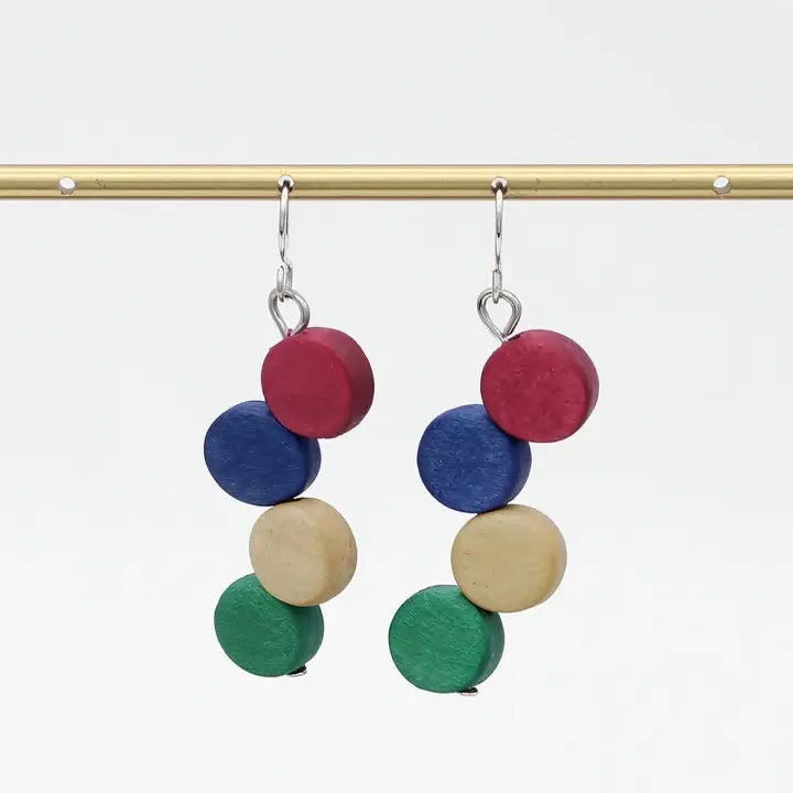 SYLCA Multi Color Eva Dangle Earrings - TG26E01 - MULTI