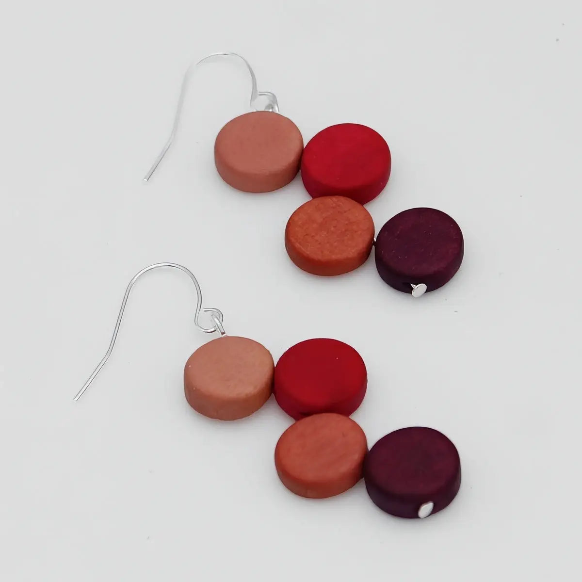 SYLCA  Raspberry Eva Dangle Earrings