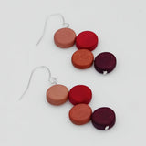 SYLCA  Raspberry Eva Dangle Earrings