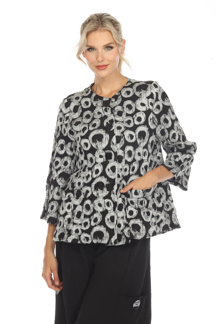 Moonlight Top - 3739 BK/SILVER