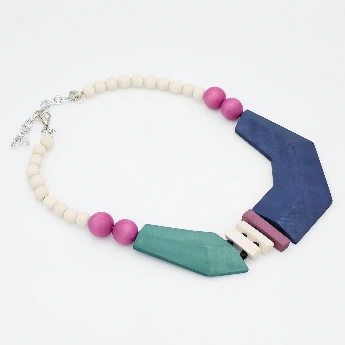 SYLCA Riviera Colorblock Statement Necklace