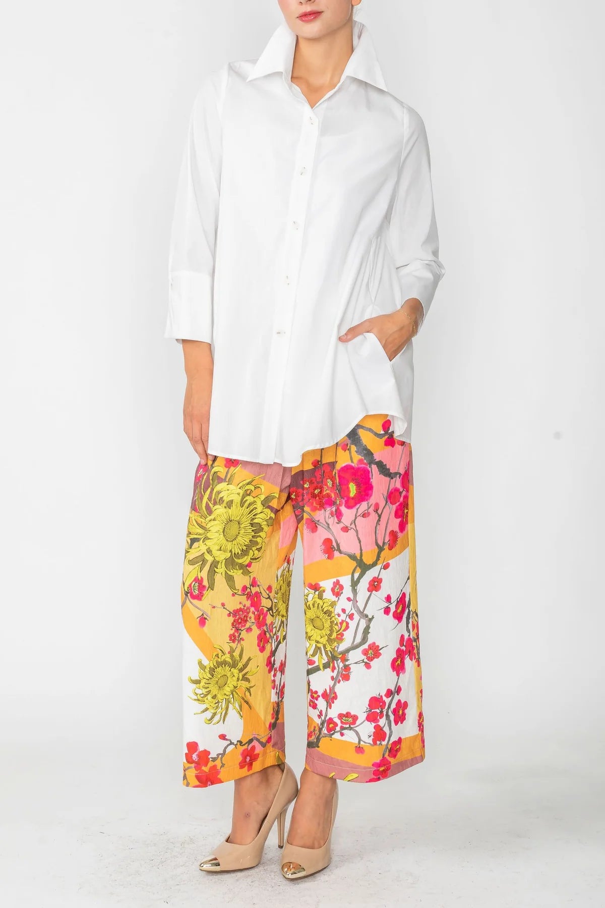 IC COLLECTION Blouse- 3758B- WHITE