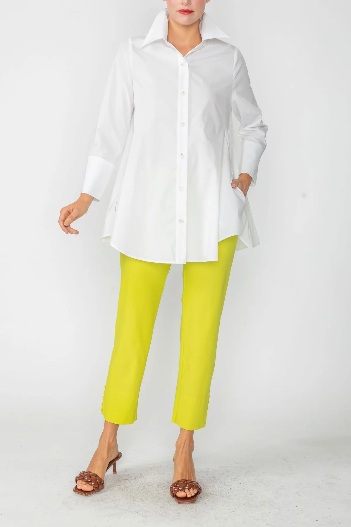 IC COLLECTION Blouse- 3758B- WHITE