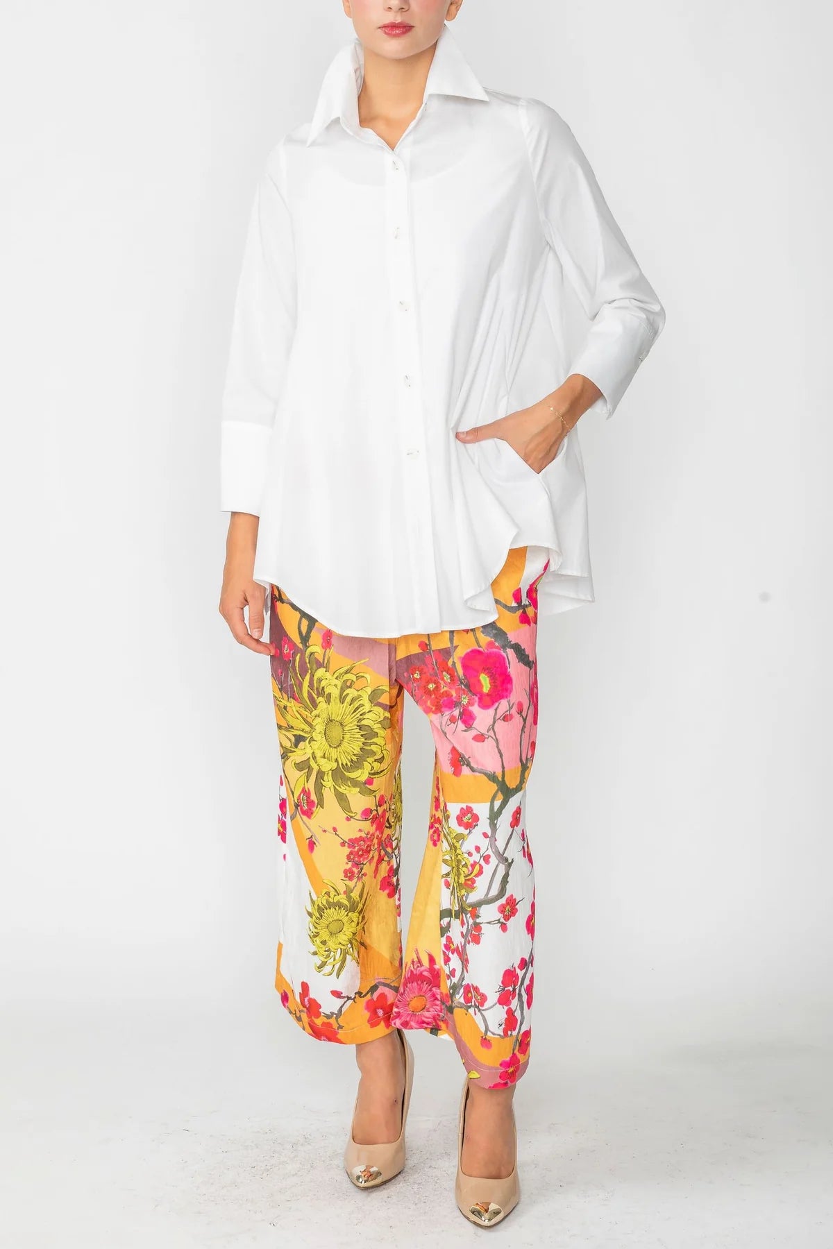 IC COLLECTION Blouse- 3758B- WHITE