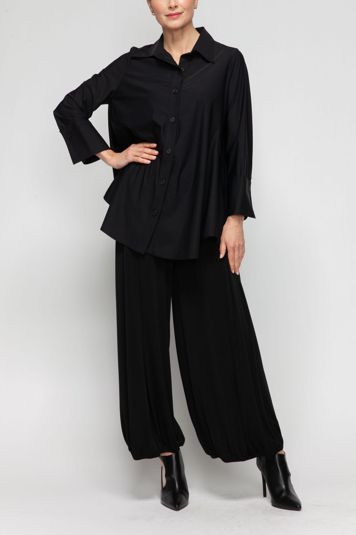 IC COLLECTION Blouse - 3778B - BLACK