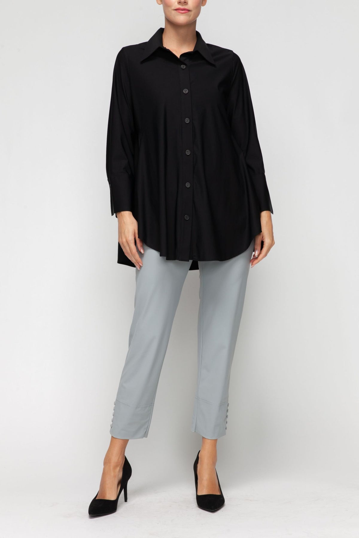 IC COLLECTION Blouse - 3778B - BLACK