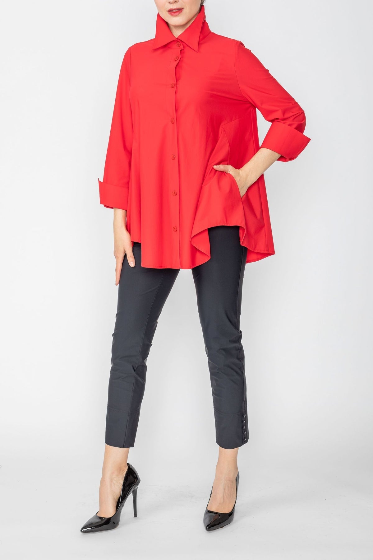 IC COLLECTION Blouse - 3778B - RED
