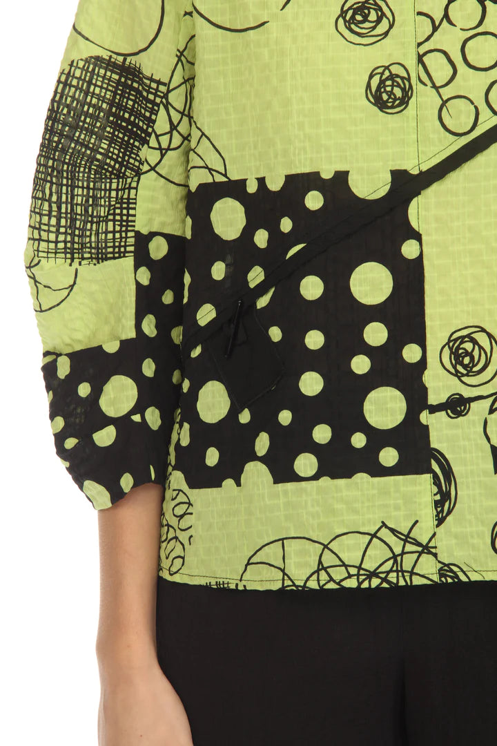 Moonlight Top - 3827 LIME/BLACK