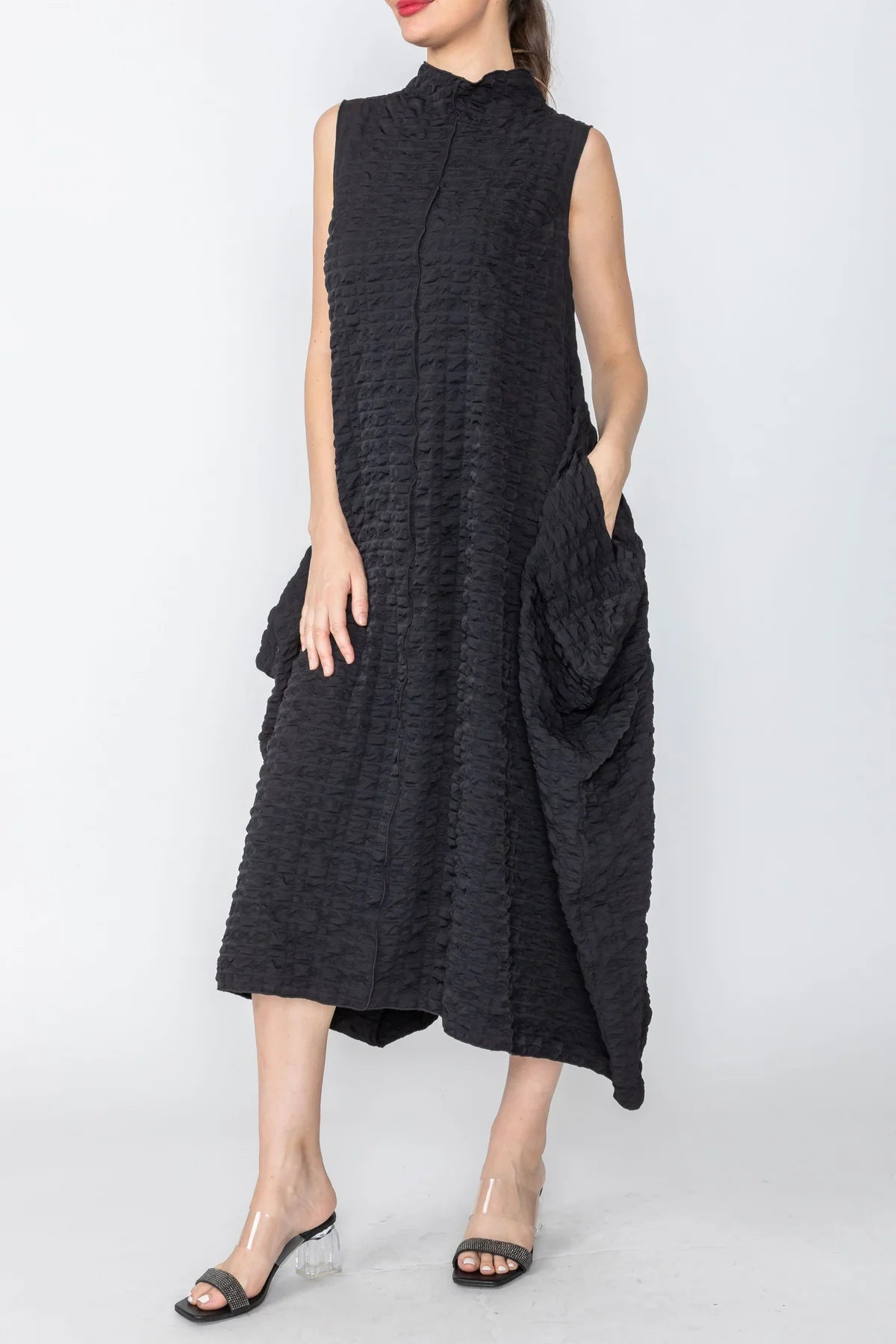 IC COLLECTION Dress - 3850D - BLACK