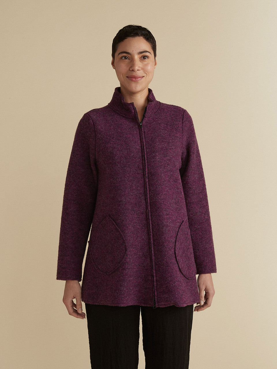 CUT LOOSE - Boiled Wool Zip Swing Jacket - 3988902 – The Total Look