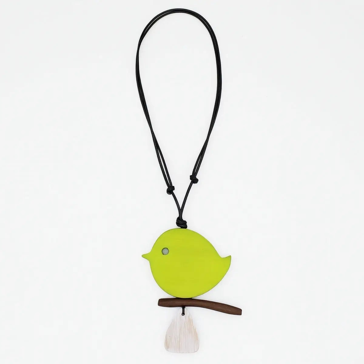 SYLCA Lime Robin On A Branch Necklace - DW22N05 - LIME