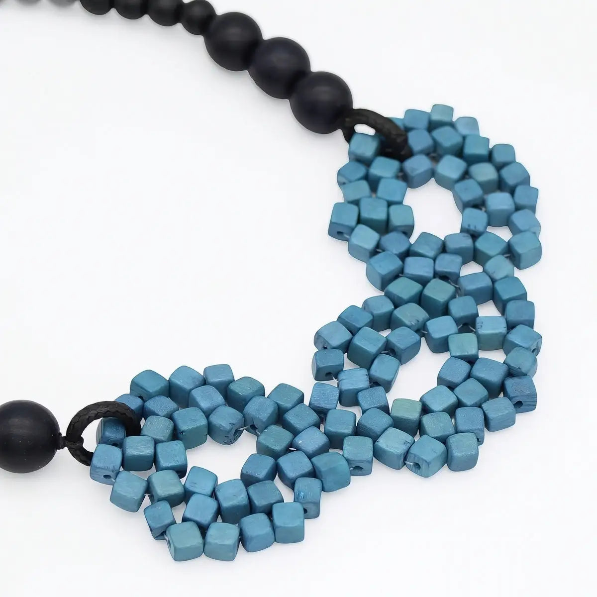 SYLCA Ocean Blue Mosaic Statement Necklace - SD26N20 - OCEAN BLUE