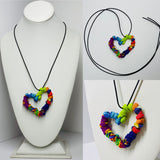 FICKLESTICKS Twisted Heart Necklace - MULTI