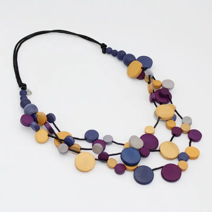 SYLCA Mustard Multi Strand Millie Necklace