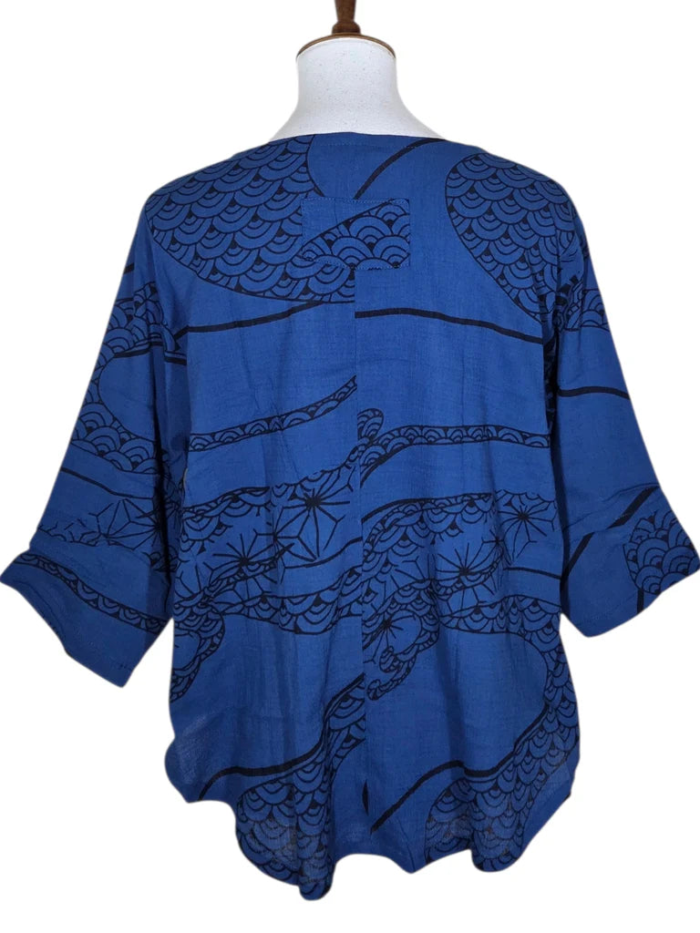 Yasuko Essential Blouse - KW-176 - Indigo