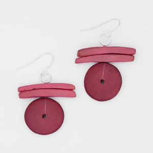 SYLCA Raspberry Billie Dangle Earring