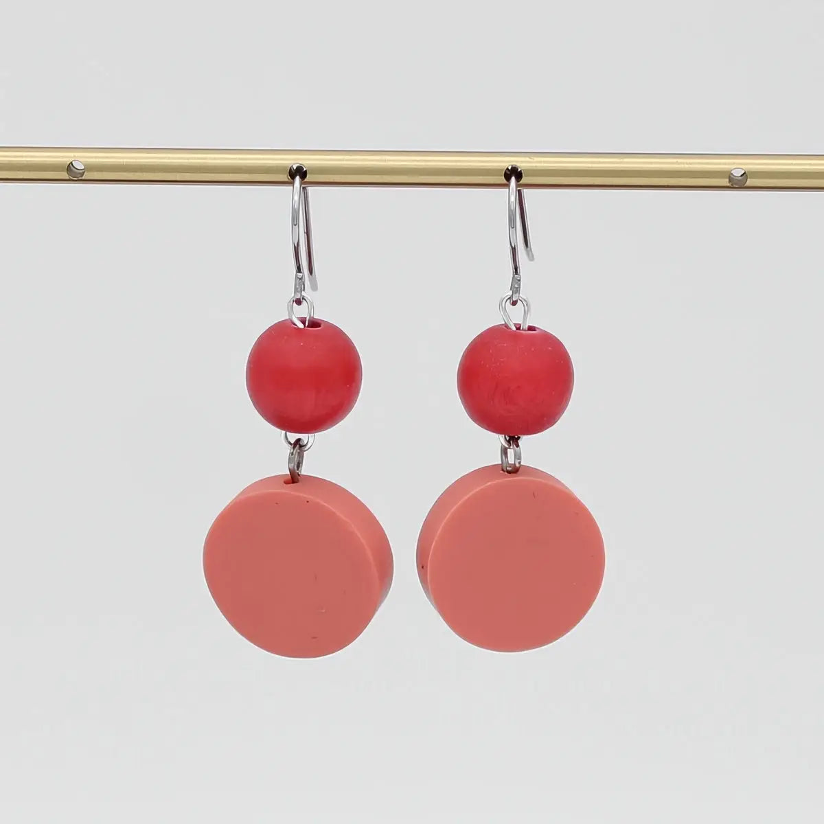 SYLCA  Peach Duo Dangles Earring