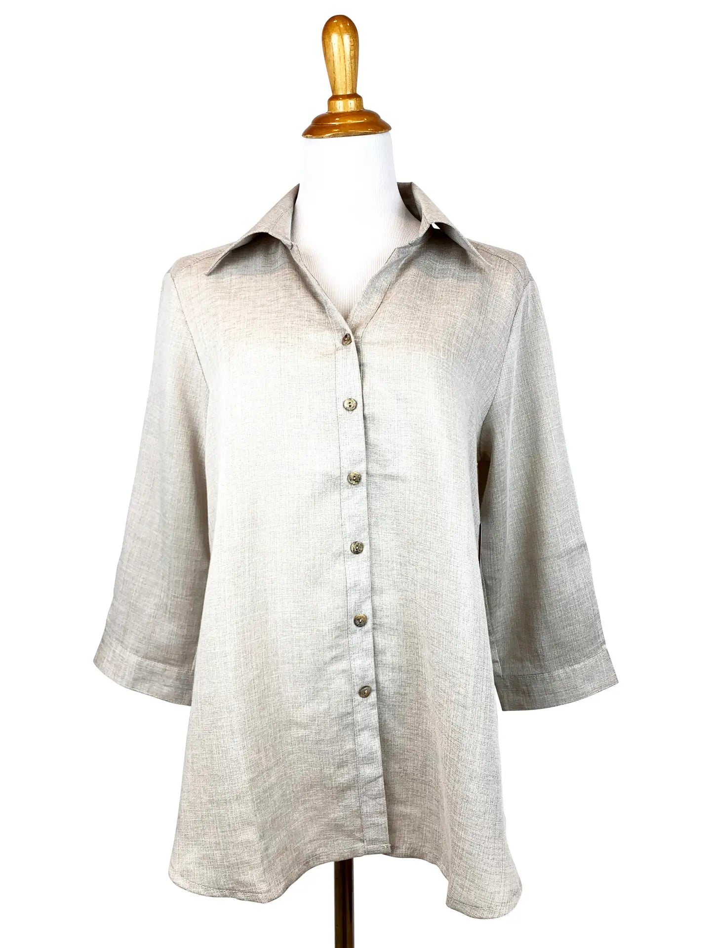 Fridaze AA161 - Short Tuxedo Linen Shirt