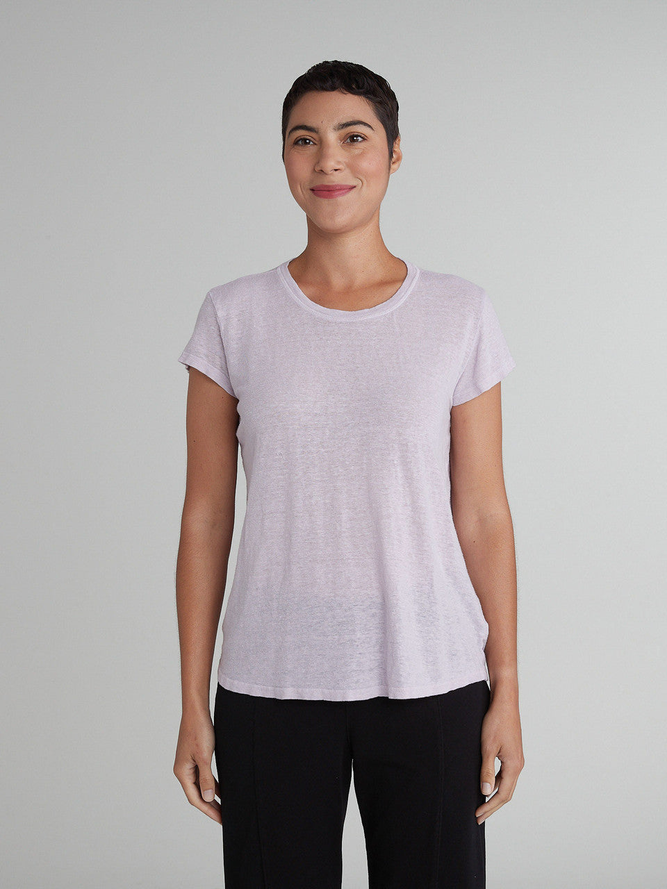 CUT LOOSE - Light Weight Linen Ruche Back Top - 4036273