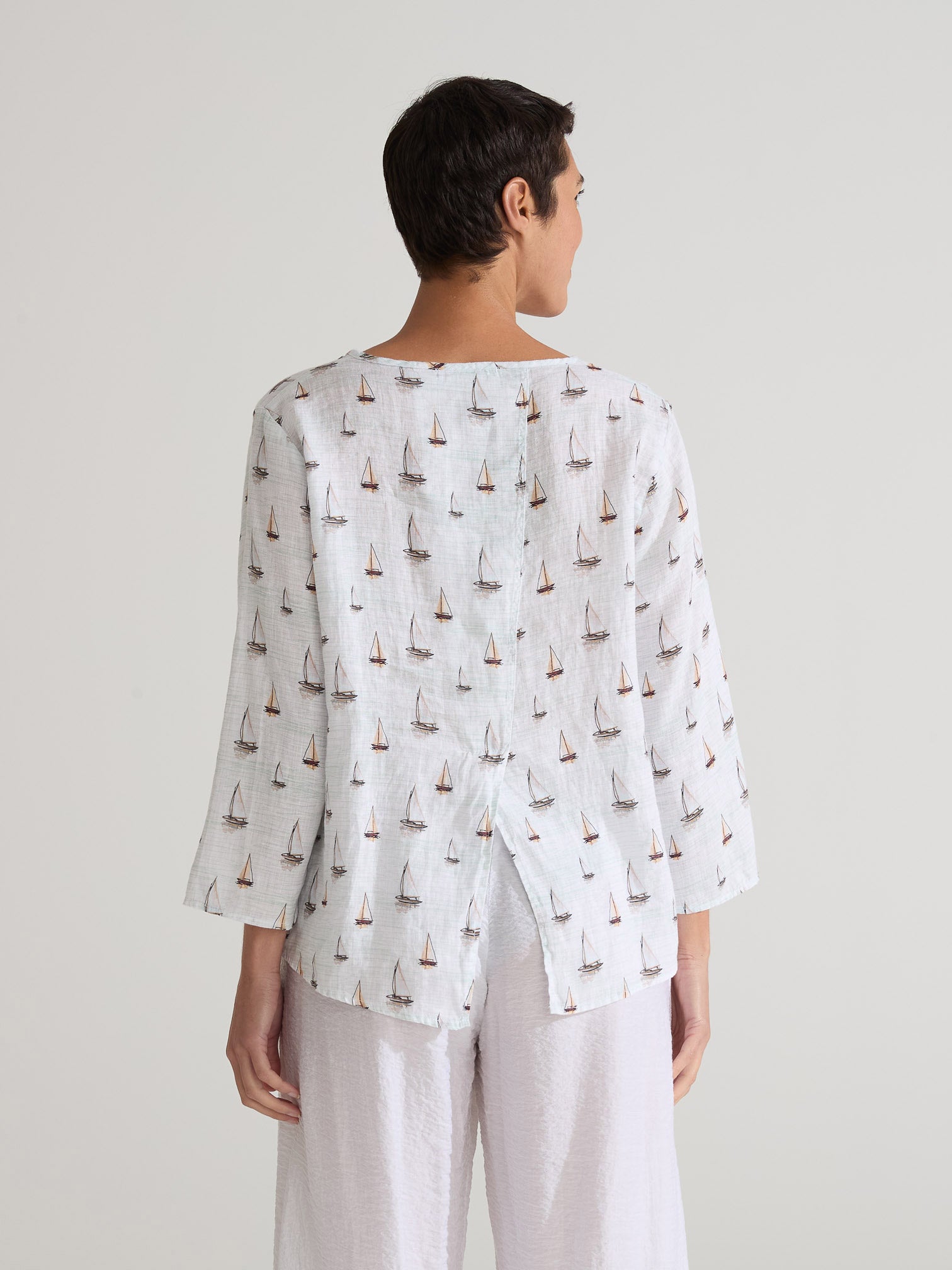 CUT LOOSE - Sailboats 3/4 Split Back  - 4187965 - LAUNDERED ONLY
