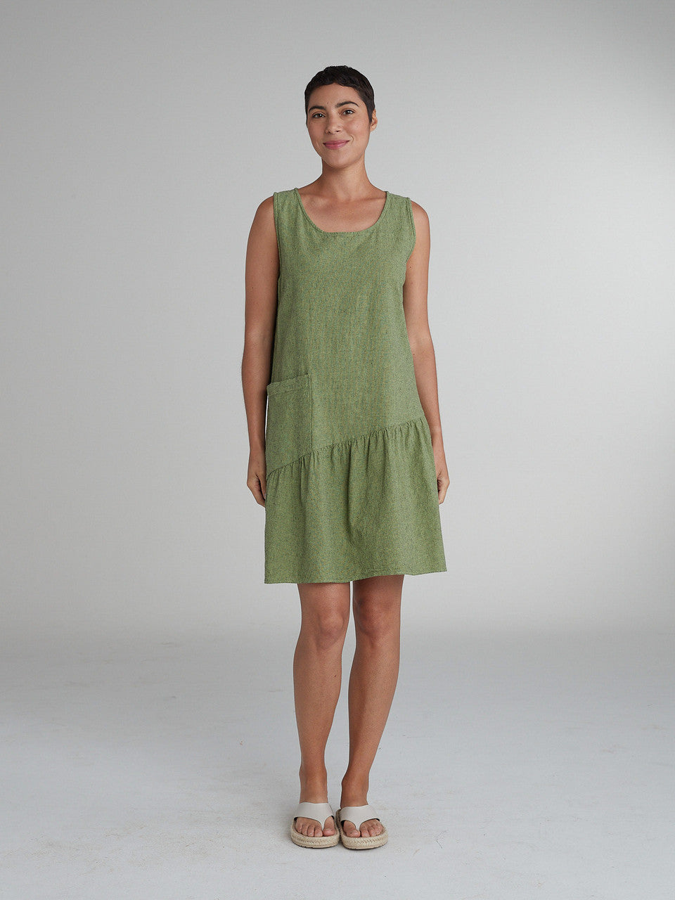 CUT LOOSE - Crosshatch Pocket Tank Dress - 4190323