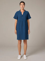 CUT LOOSE Crosshatch Relaxed Cap Slv Dress - 4191126