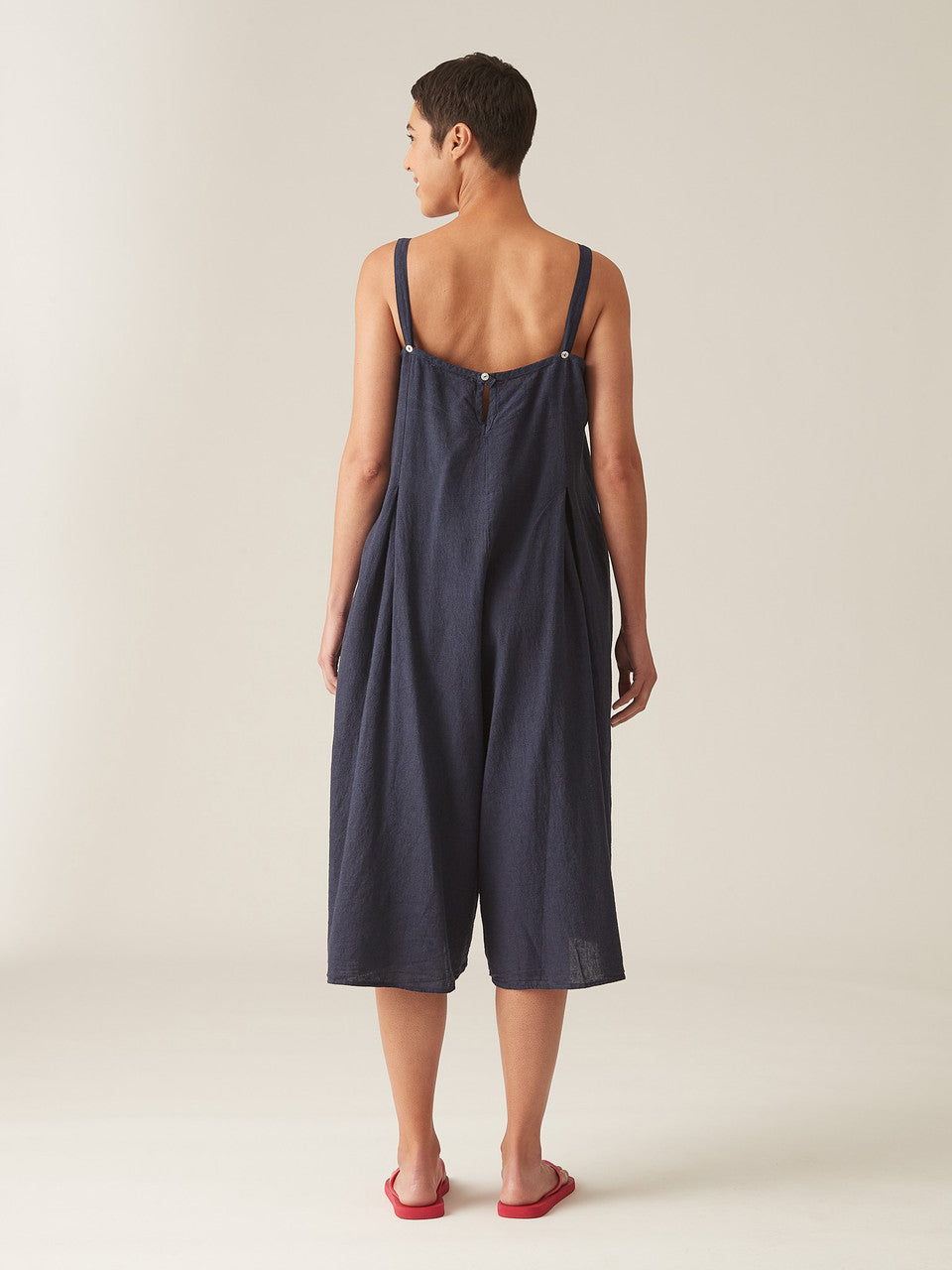 CUT LOOSE -  Crosshatch Crop Jumpsuit - 4192083