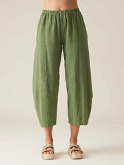 CUT LOOSE - Crosshatch Barrel Crop Pant - 4192431