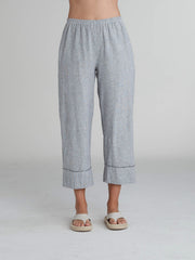 CUT LOOSE - Crosshatch Frayed Cuff Pant - 4192747