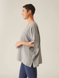 CUT LOOSE - Crosshatch One-Size V-Neck Top